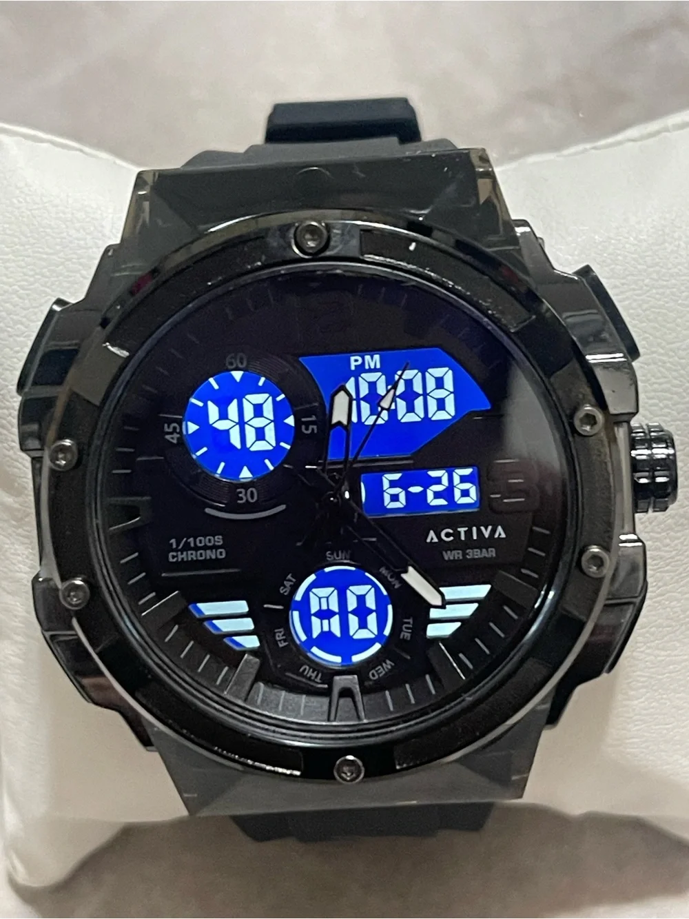 Activa Virtux X Invicta Analog & Digital Men's Watch - 51mm. Black , new